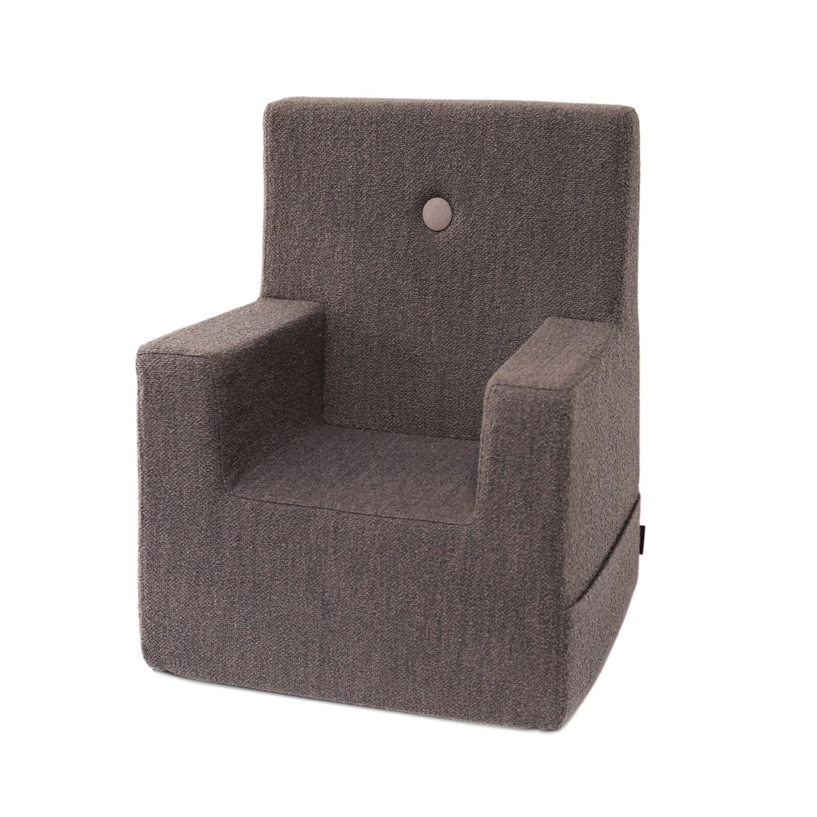 By KlipKlap KK Kids Chair XL Brown bouclé w. sand