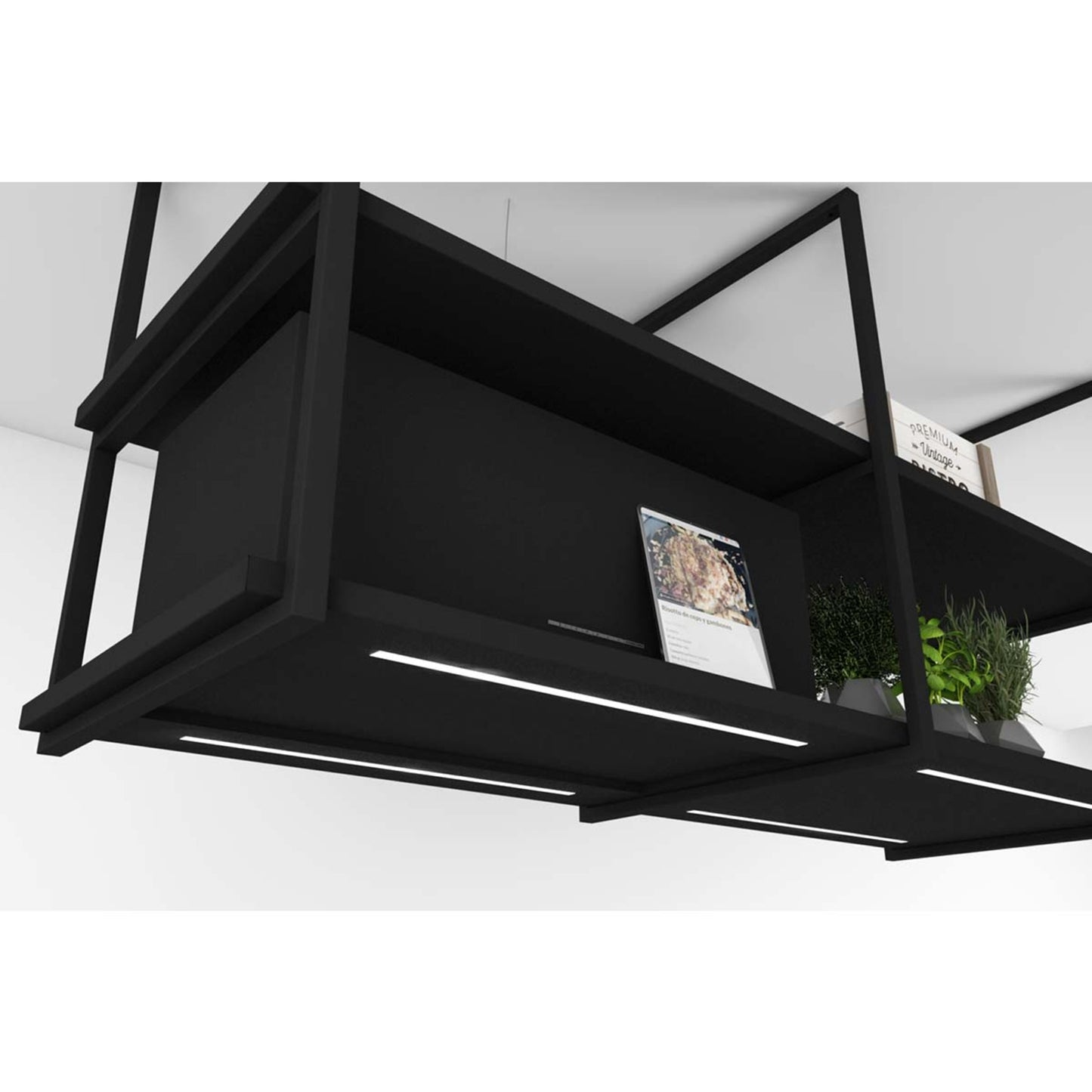 Witt Grid 180 BP Free hanging hood Black