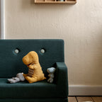 By KlipKlap KK Lasten Sohva Syvänvihreä vaaleanvihreällä