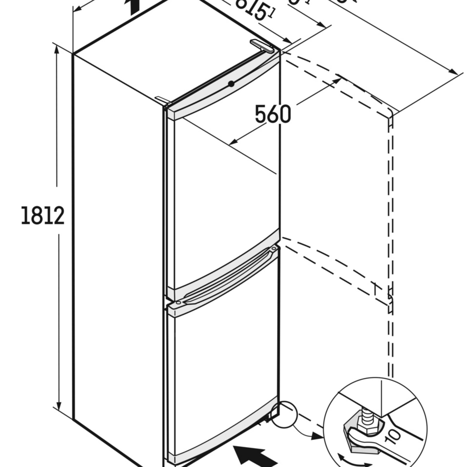Liebherr CUele 3331-26 001 Fridge-freezer Stainless steel look