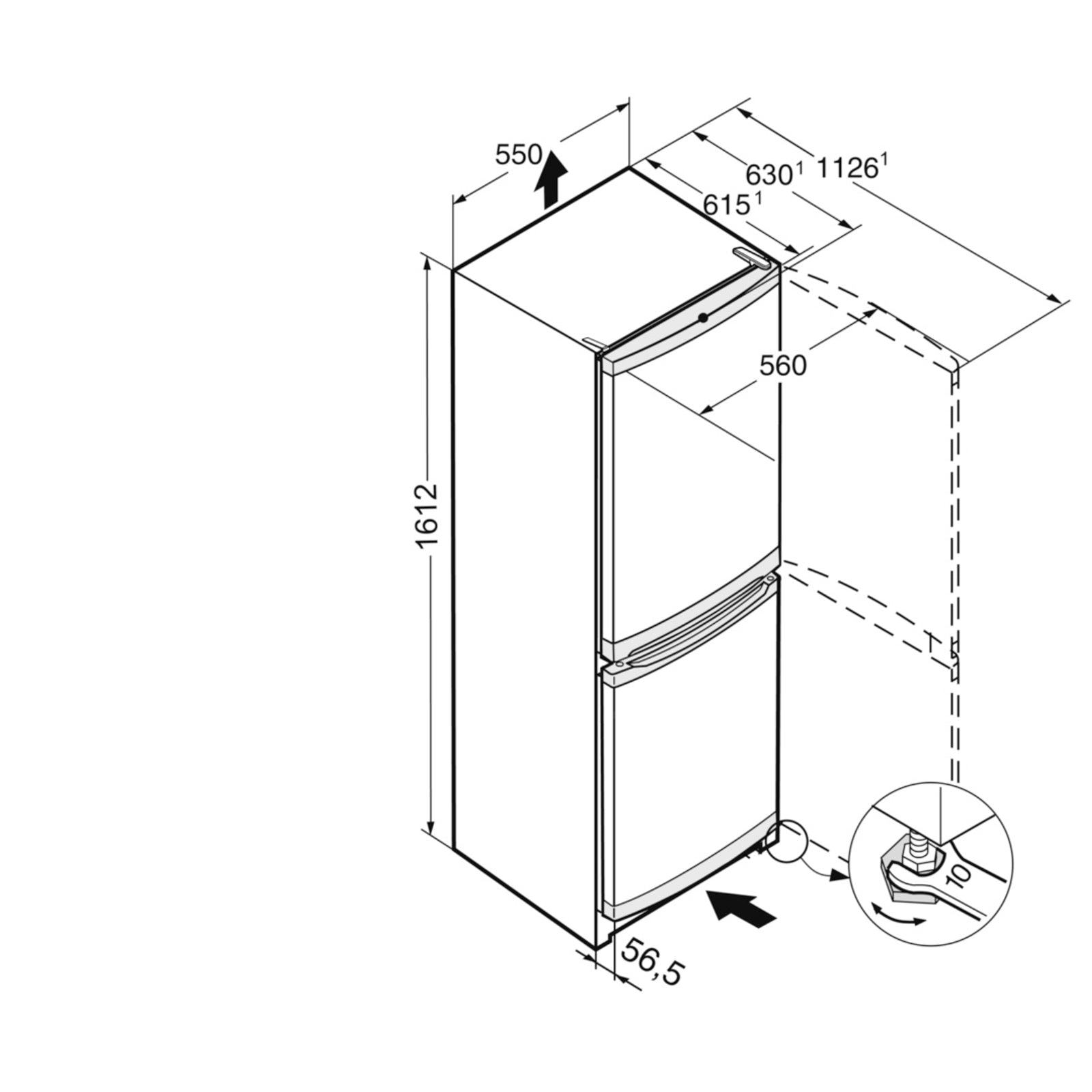 Liebherr CUele 2831-26 001 Fridge-freezer