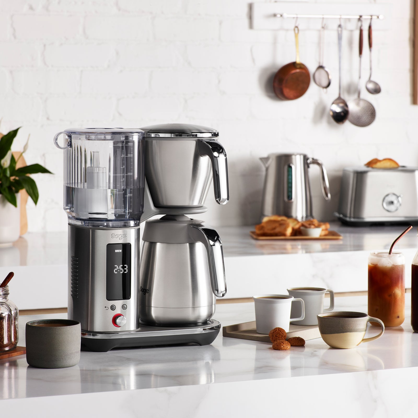 Sage SDC 465 BSS Luxe Brygger Termokaffemaskine Børstet Rustfrit Stål