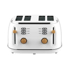 Witt Premium 4-skive Træ Brødrister Hvid