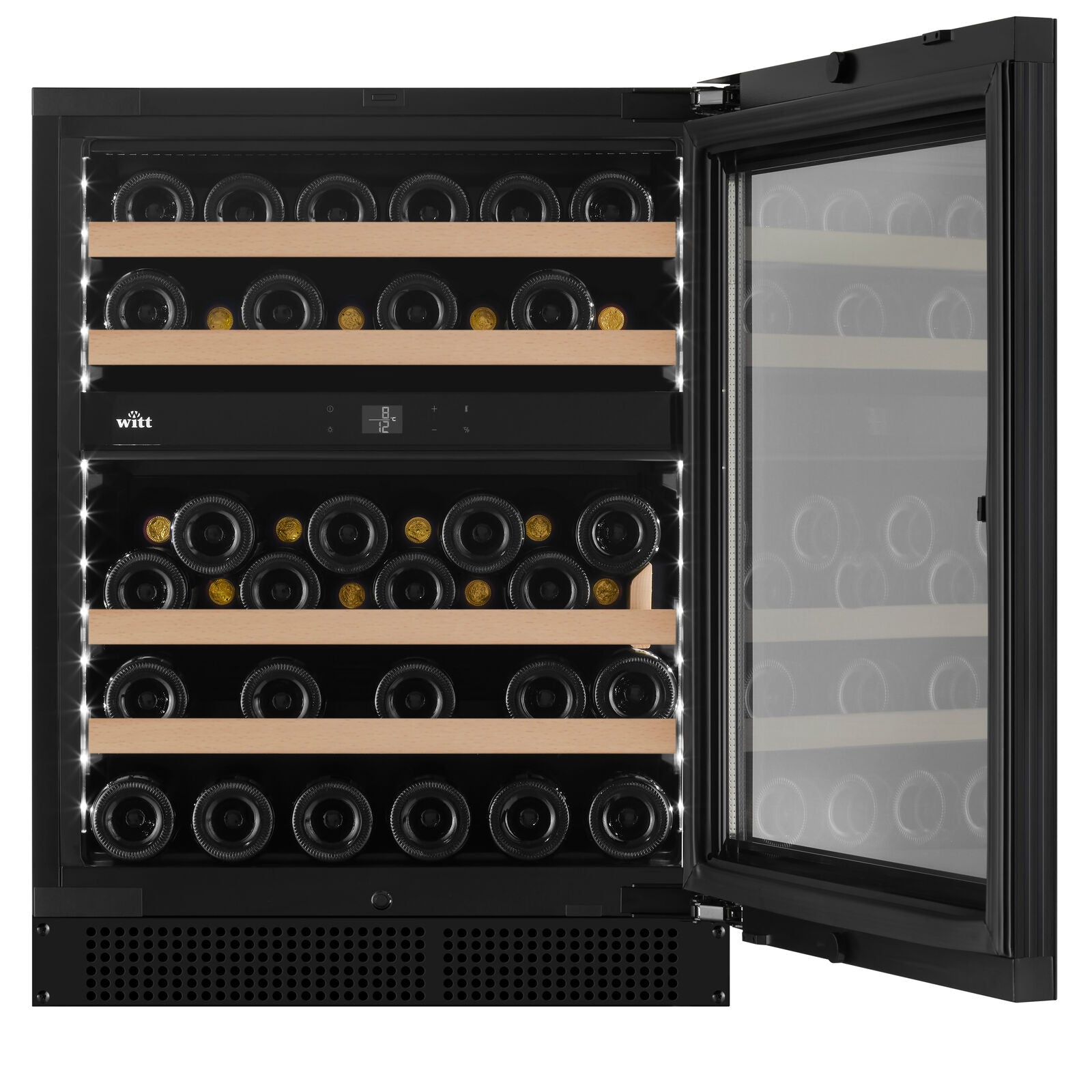 Witt WU6070P-2B45 Tabletop wine cabinet Black