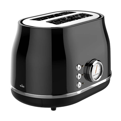 Witt Premium Retro Toaster Black