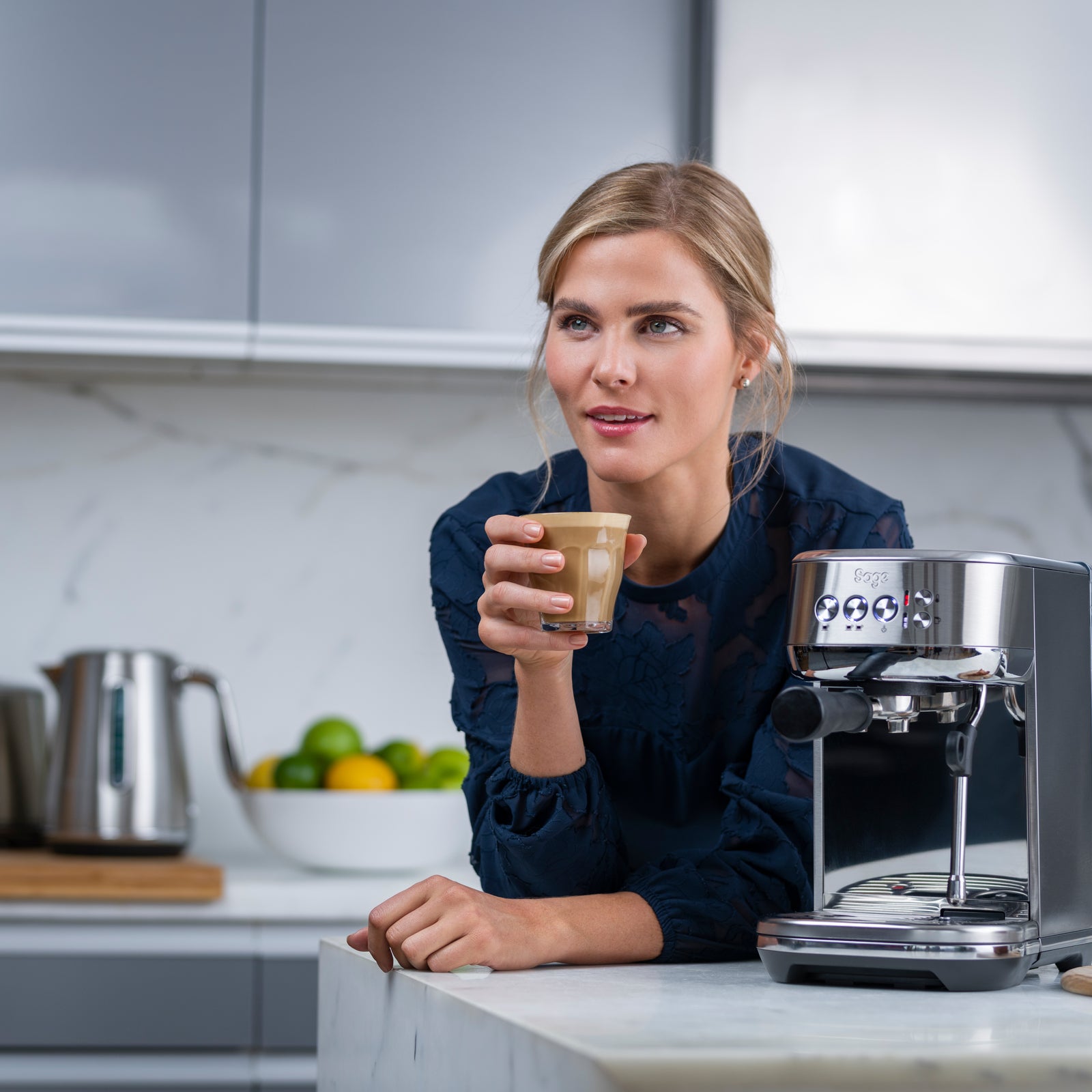 Sage SES 500 BSS Espressomaskine Børstet stål