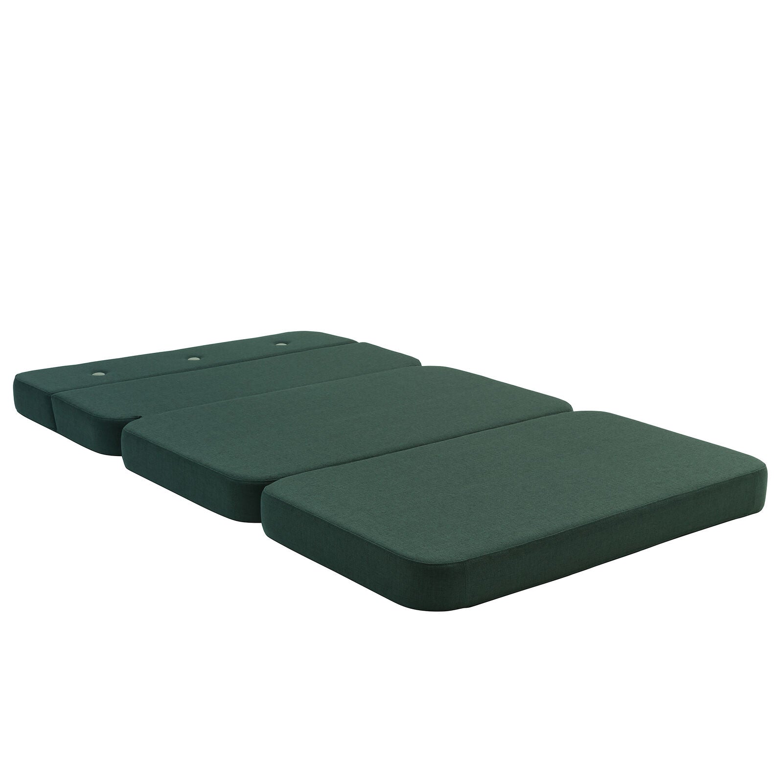 By KlipKlap KK 3 Fold Sofa 120 cm Deep Green w. Light Green