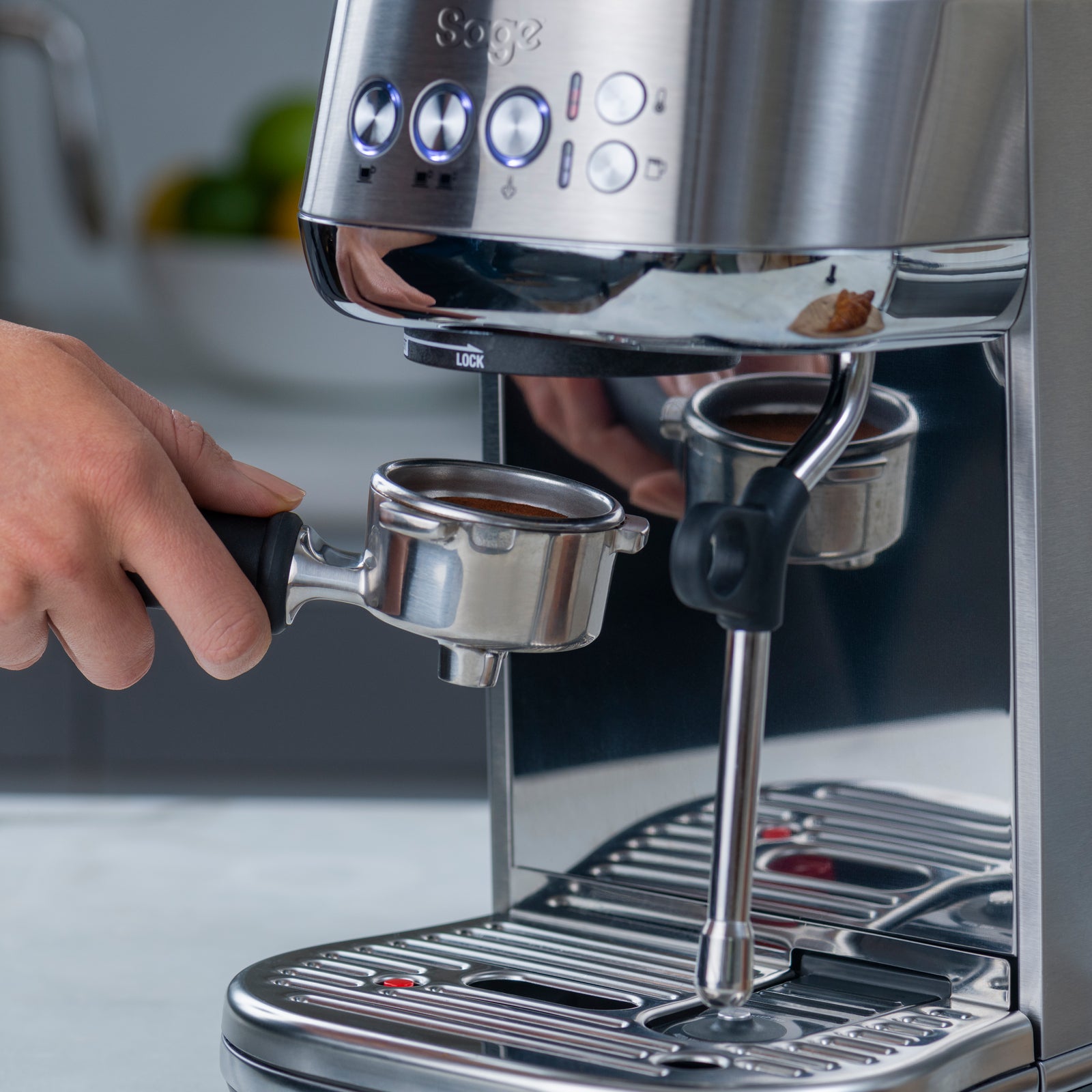 Sage SES 500 BTR Espressomaskine Sort Trøffel