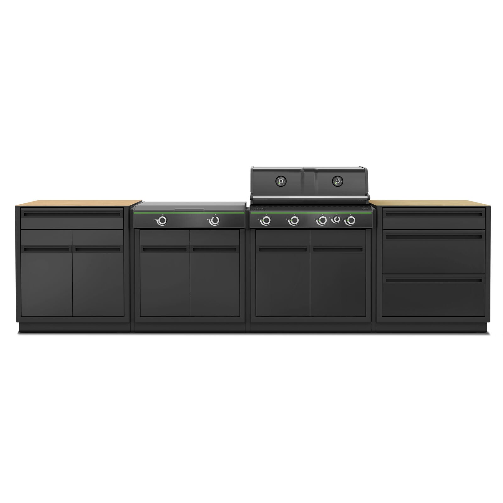 Outdoorchef KITCHEN HEAT X-415/245 30MB HPL Gas BBQ Black