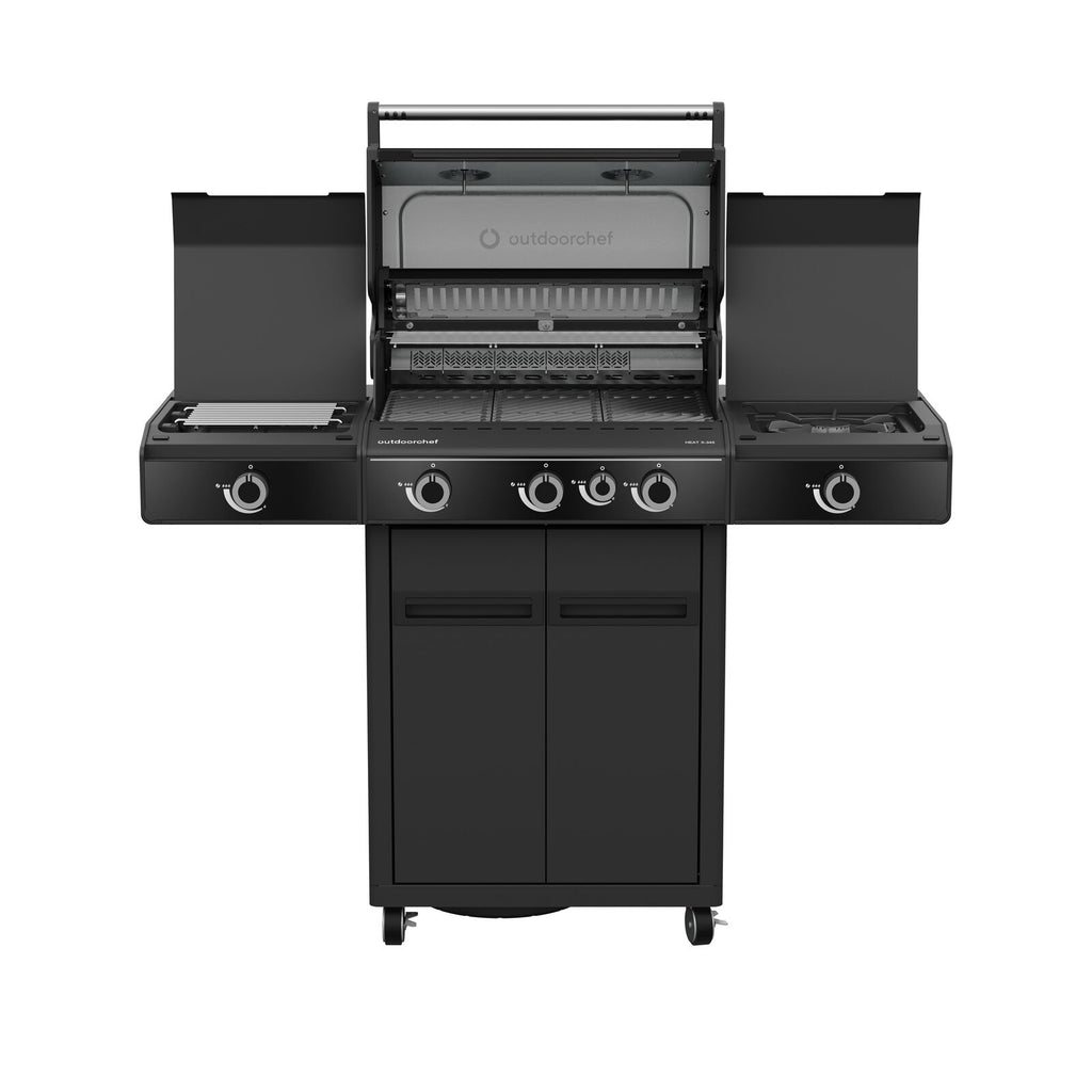 Outdoorchef BBQ station heat X-345 30MBAR UK Gas BBQ Black