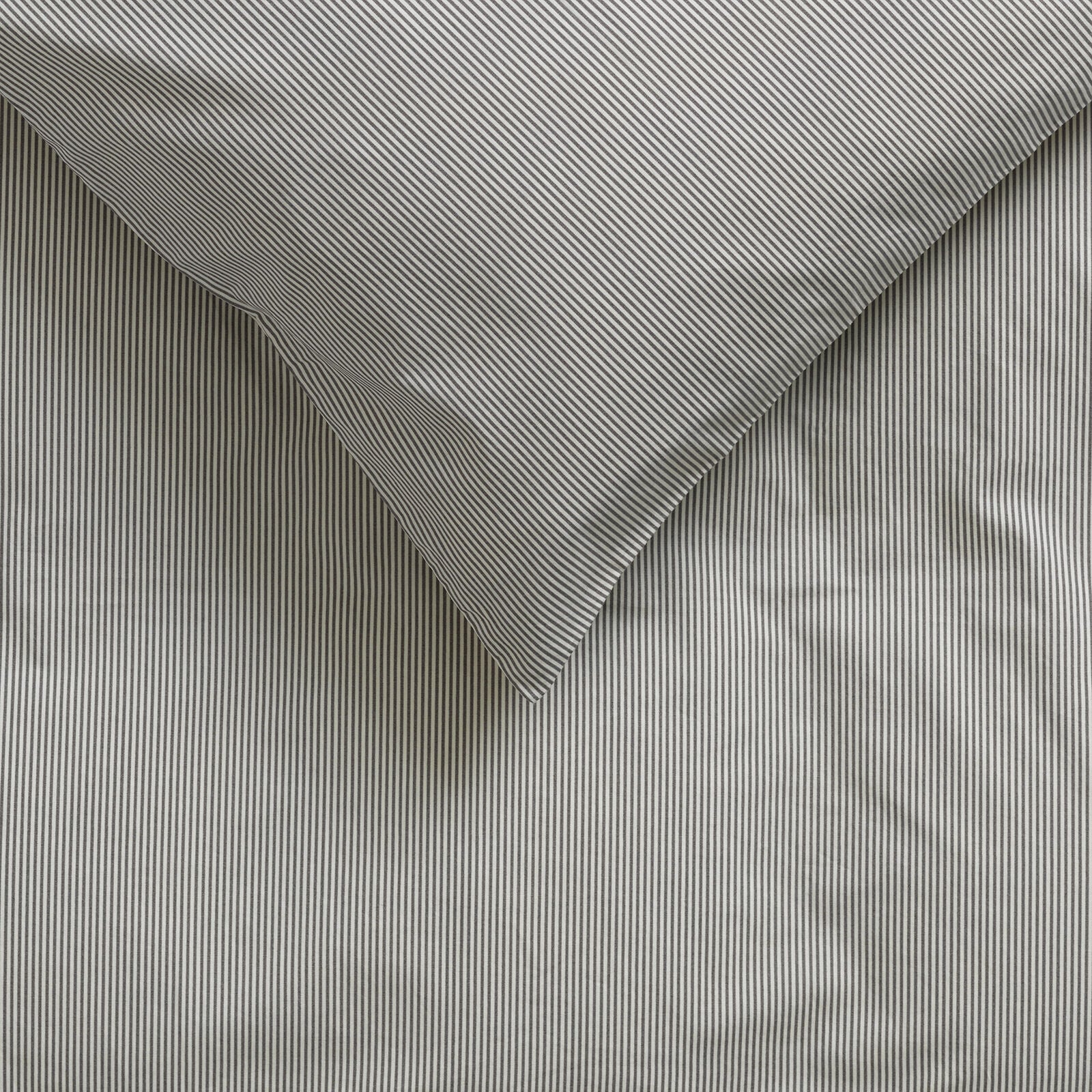 By KlipKlap Bed Linen Baby Emil Stripe Steel Grey