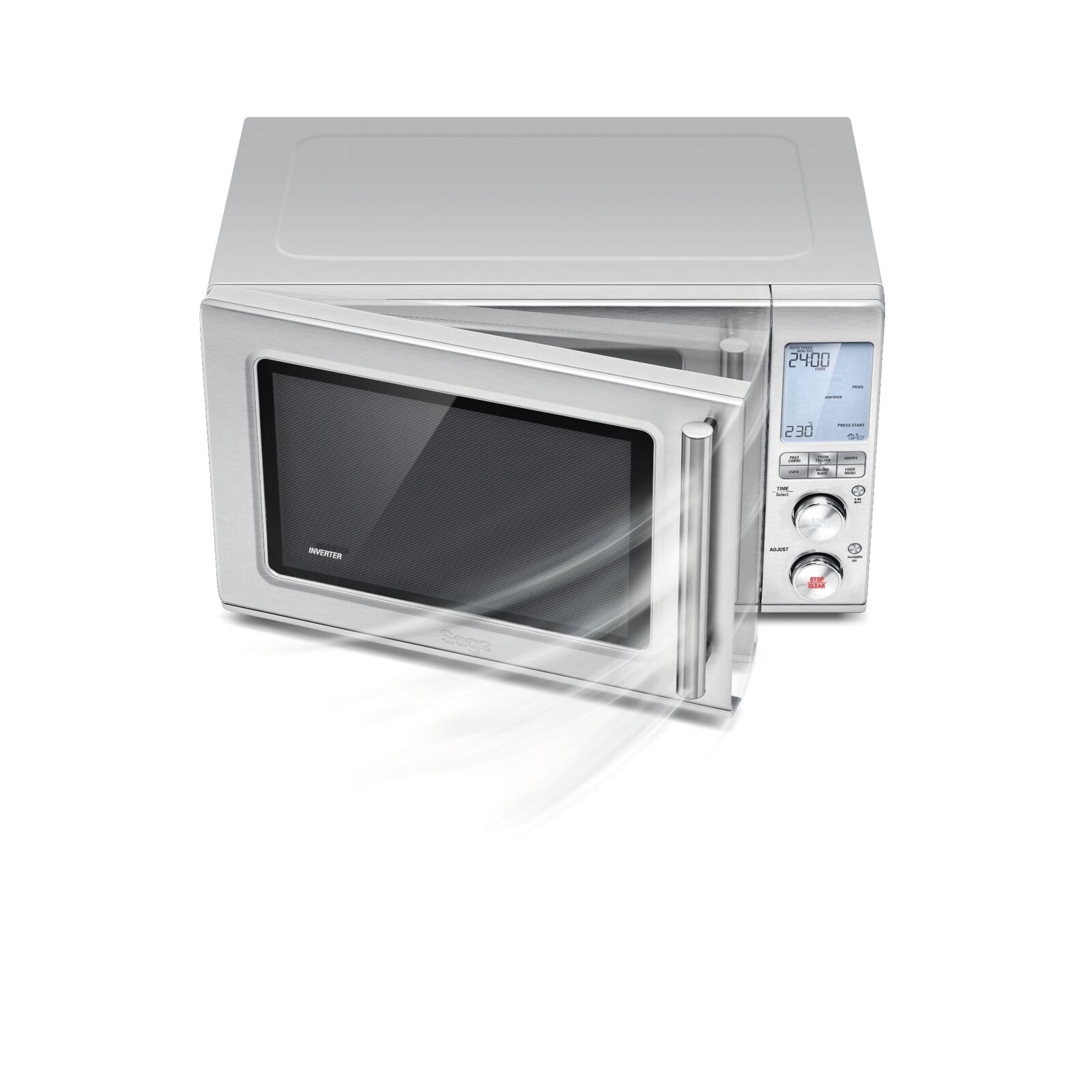 Sage SMO 870 BSS 3 IN 1 Microwave Oven Microwave and combioven Brushed Steel