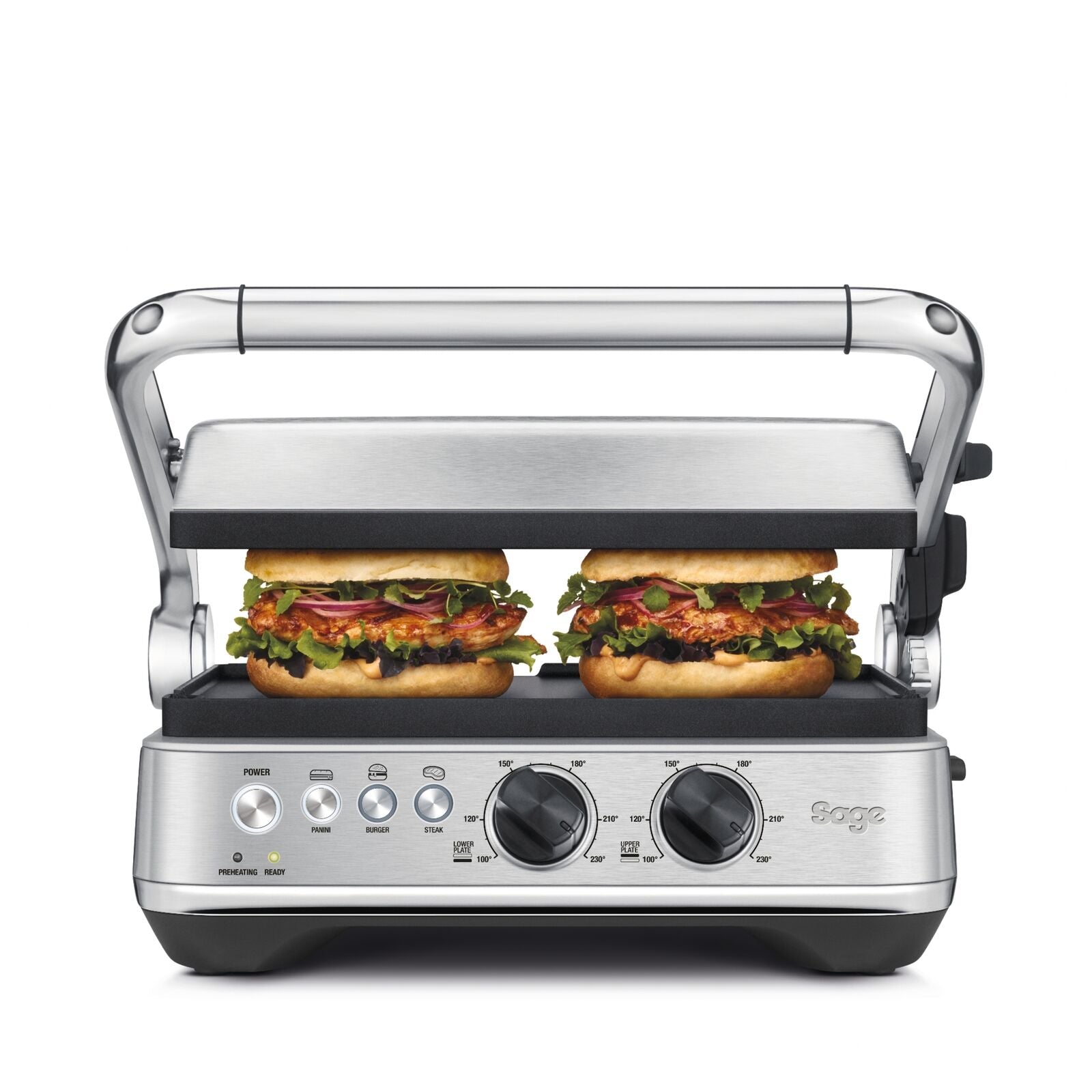 Sage SGR 700 BSS Grill Grill and sandwich maker Brushed Steel