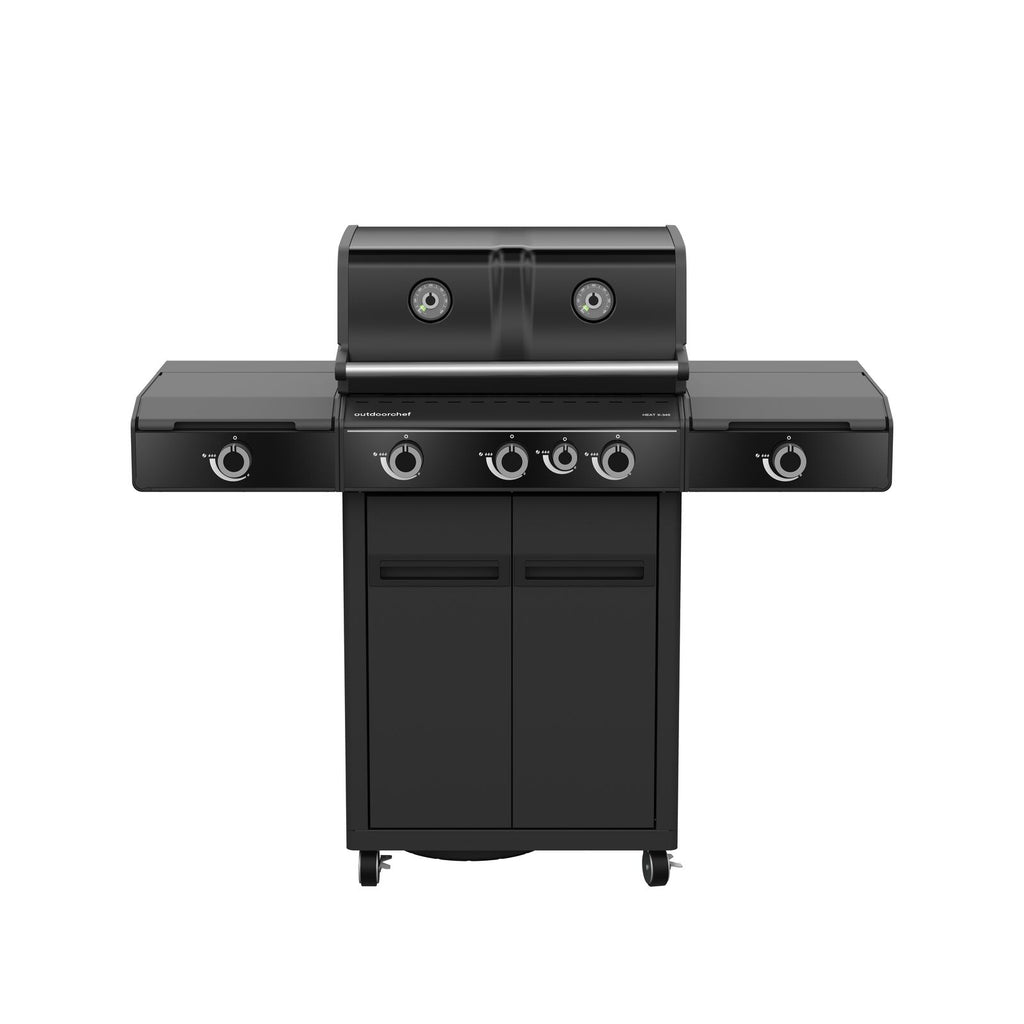 Outdoorchef BBQ station heat X-345 30MBAR UK Gas BBQ Black