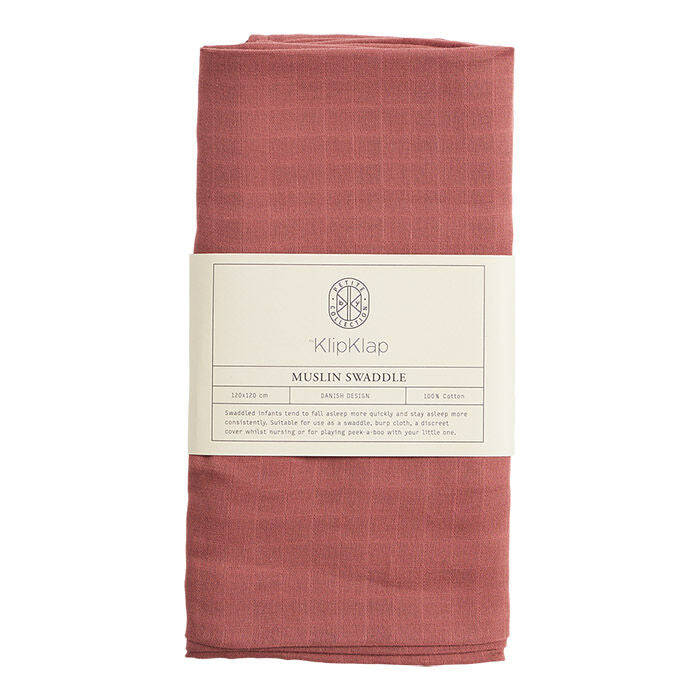 By KlipKlap Swaddle Old Rose
