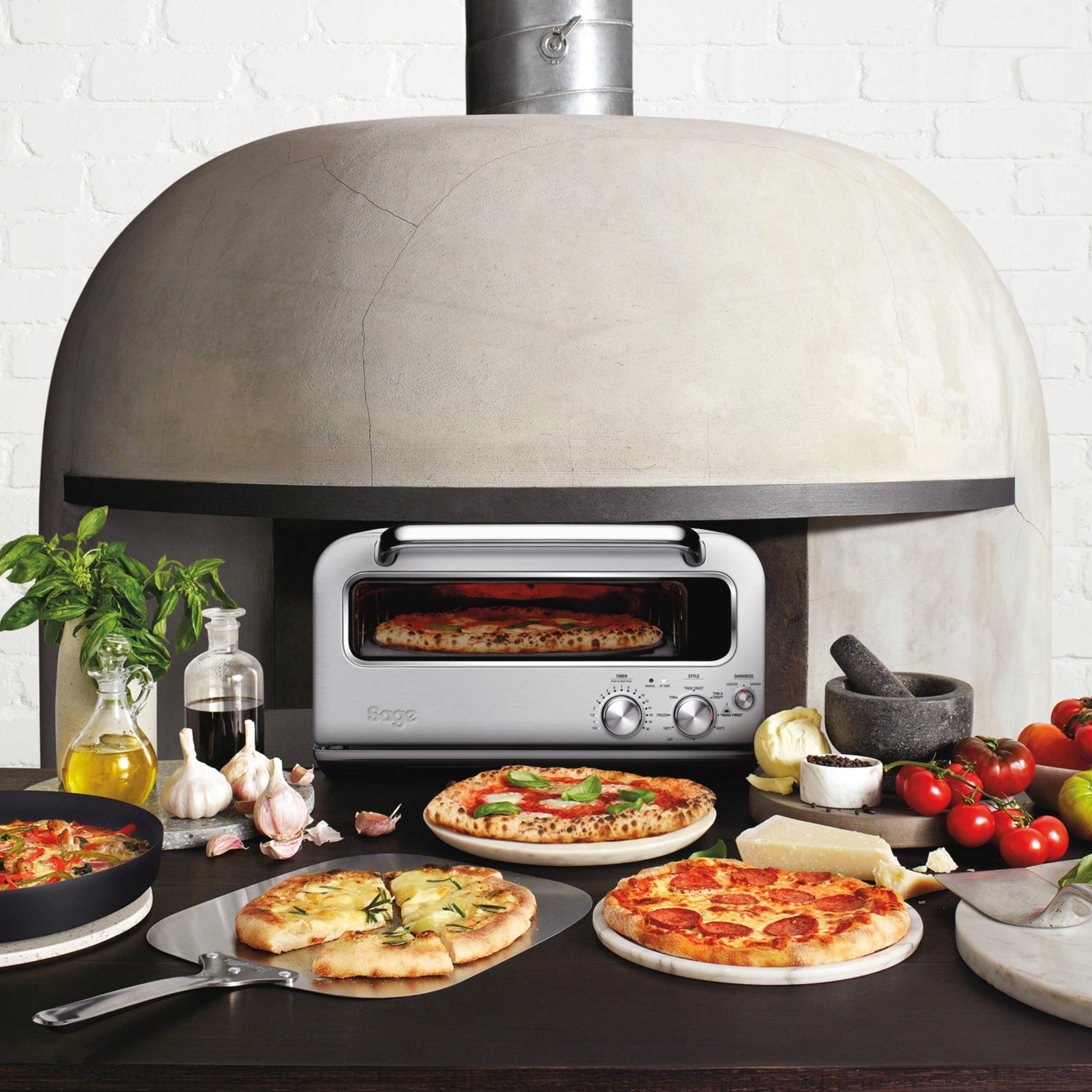 Sage SPZ 820 BSS Pizzaiolo Oven Compact oven Brushed Steel