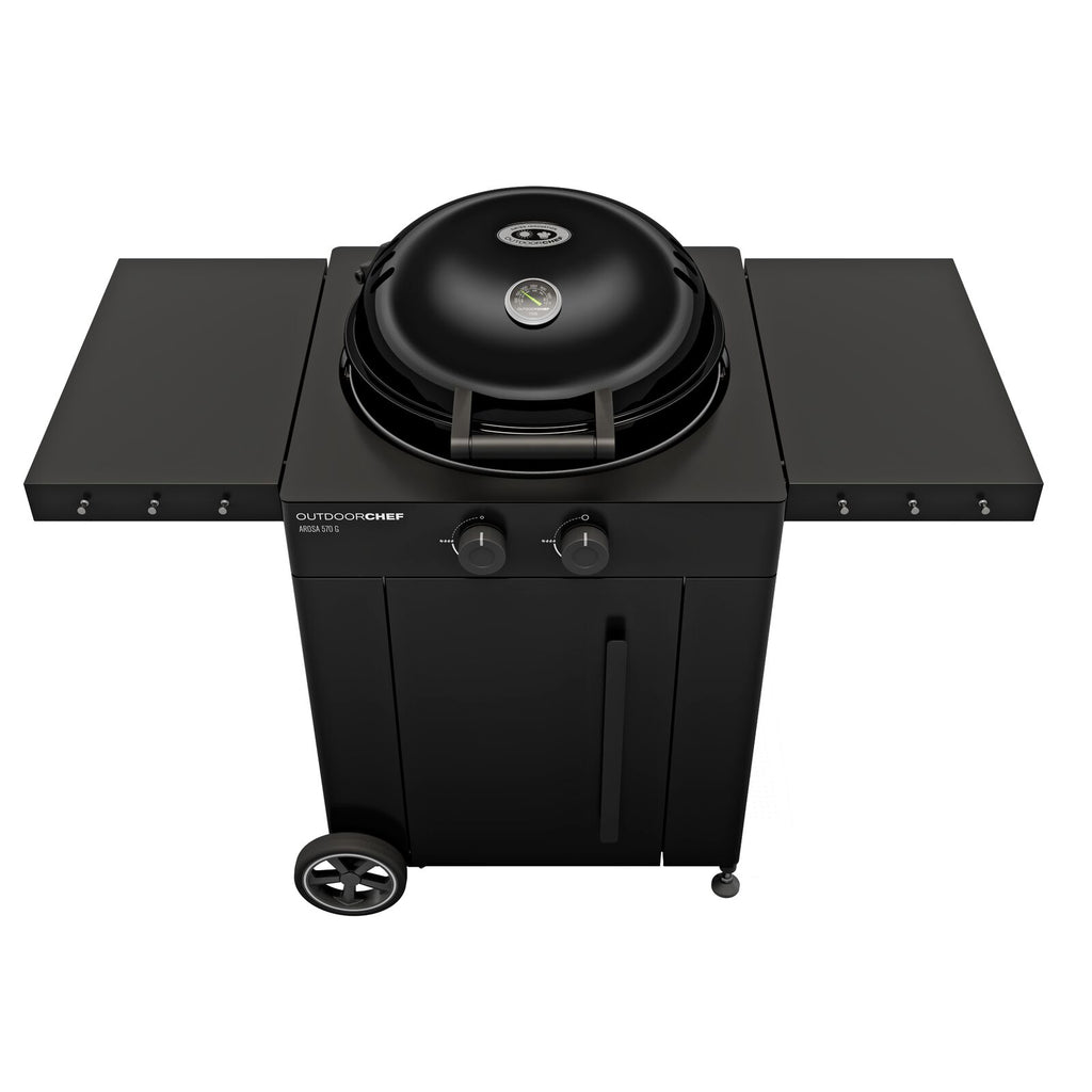 Outdoorchef Arosa 570 G Evo plus black 30MBAR UK Gas BBQ Black
