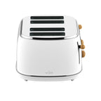 Witt Premium 4-skive Træ Brødrister Hvid