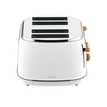 Witt Premium 4-slice Wood Toaster White