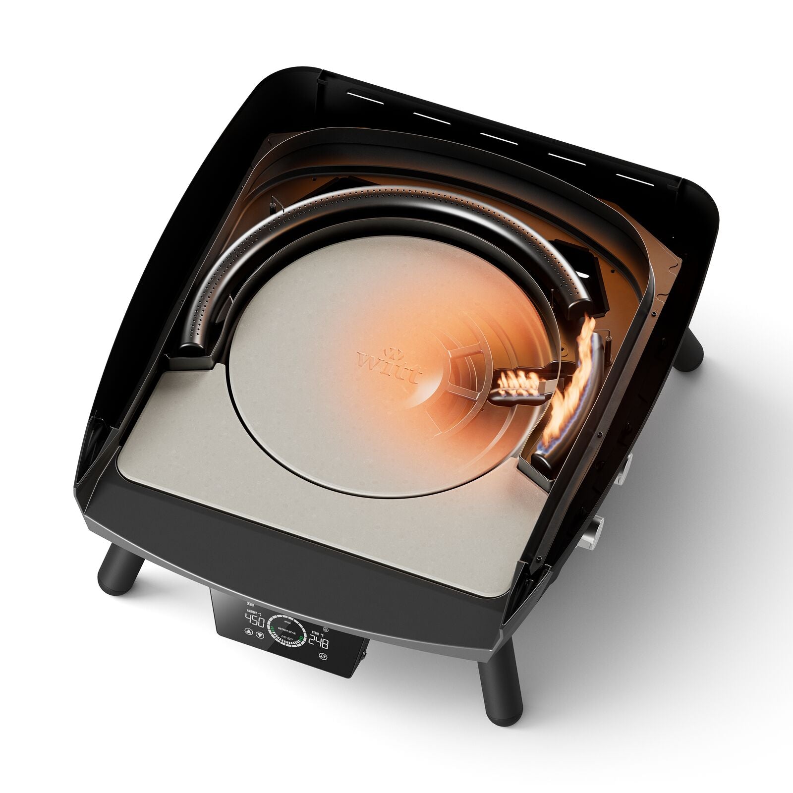 Witt ETNA Rotante Control 13" EU Pizzaovn Sort