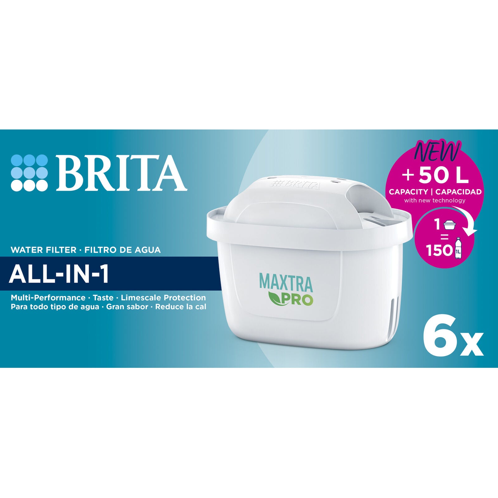 Brita Pack 6 All-in-1 Waterfilter