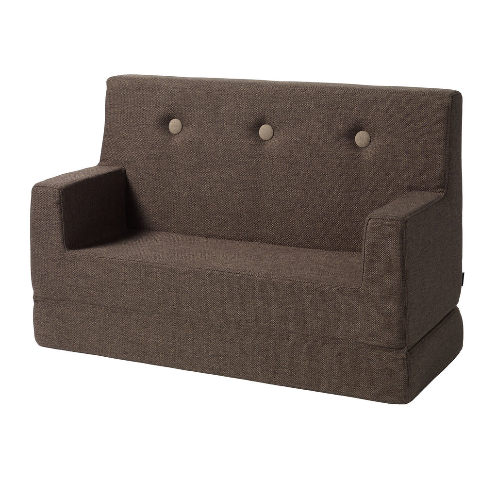 By KlipKlap KK Kids Sofa Brown w. Sand