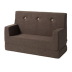 By KlipKlap KK Kids Sofa Brown w. Sand