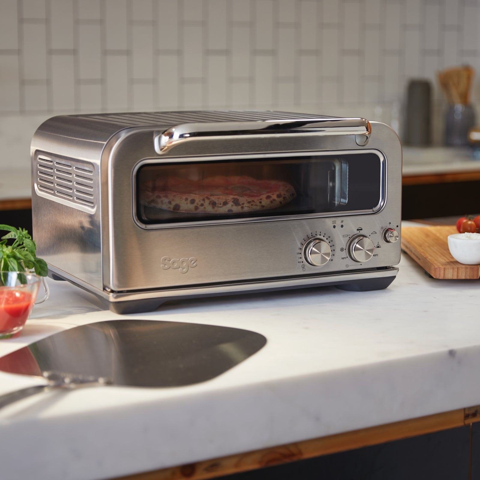 Sage SPZ 820 BSS Pizzaiolo Oven Compact oven Brushed Steel