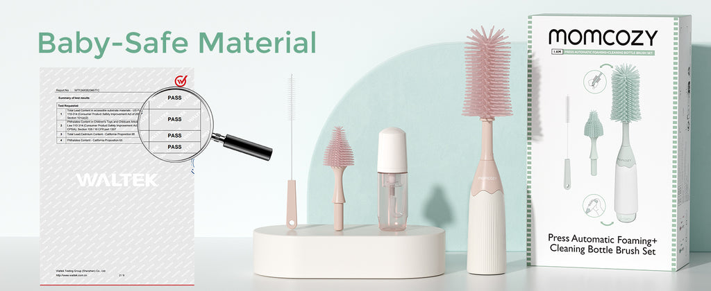 Momcozy Push-Press -muotoilusetti, vaaleanpunainen