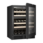 Witt Wine WU6082T2-2B39 integroitava viinikaappi, musta