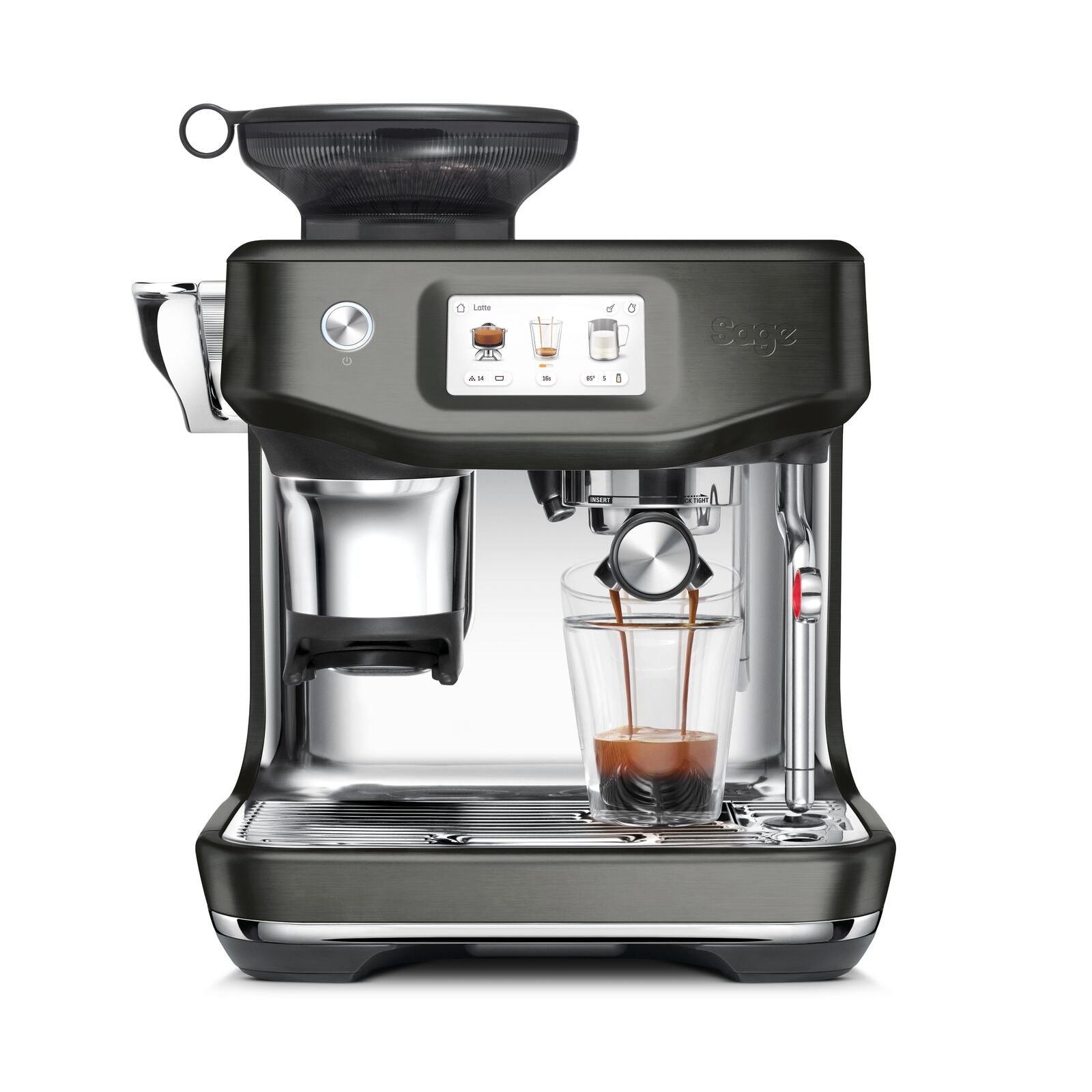 Sage SES 882 BST Barista Touch Impress Cold espressomaskine Sort rustfrit stål