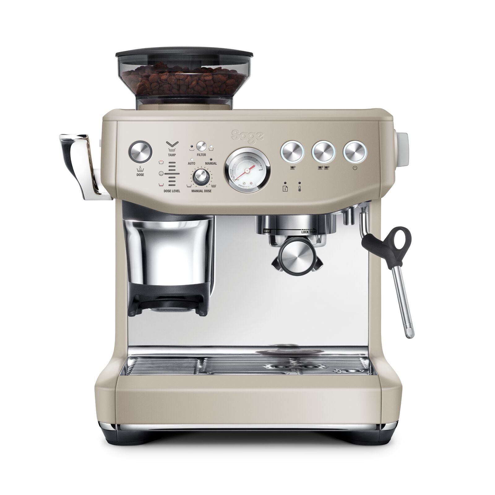 Sage SES876ALM Barista Express Impress Espressomaskine Mandel Nougat