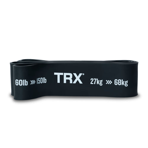 TRX Elastiske Modstandsbånd, 27-68 kg, Tunge Elastikbånd til træning Sort