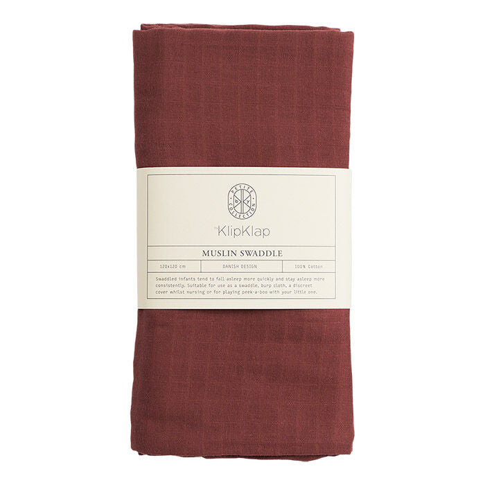 By KlipKlap Swaddle Burgundy