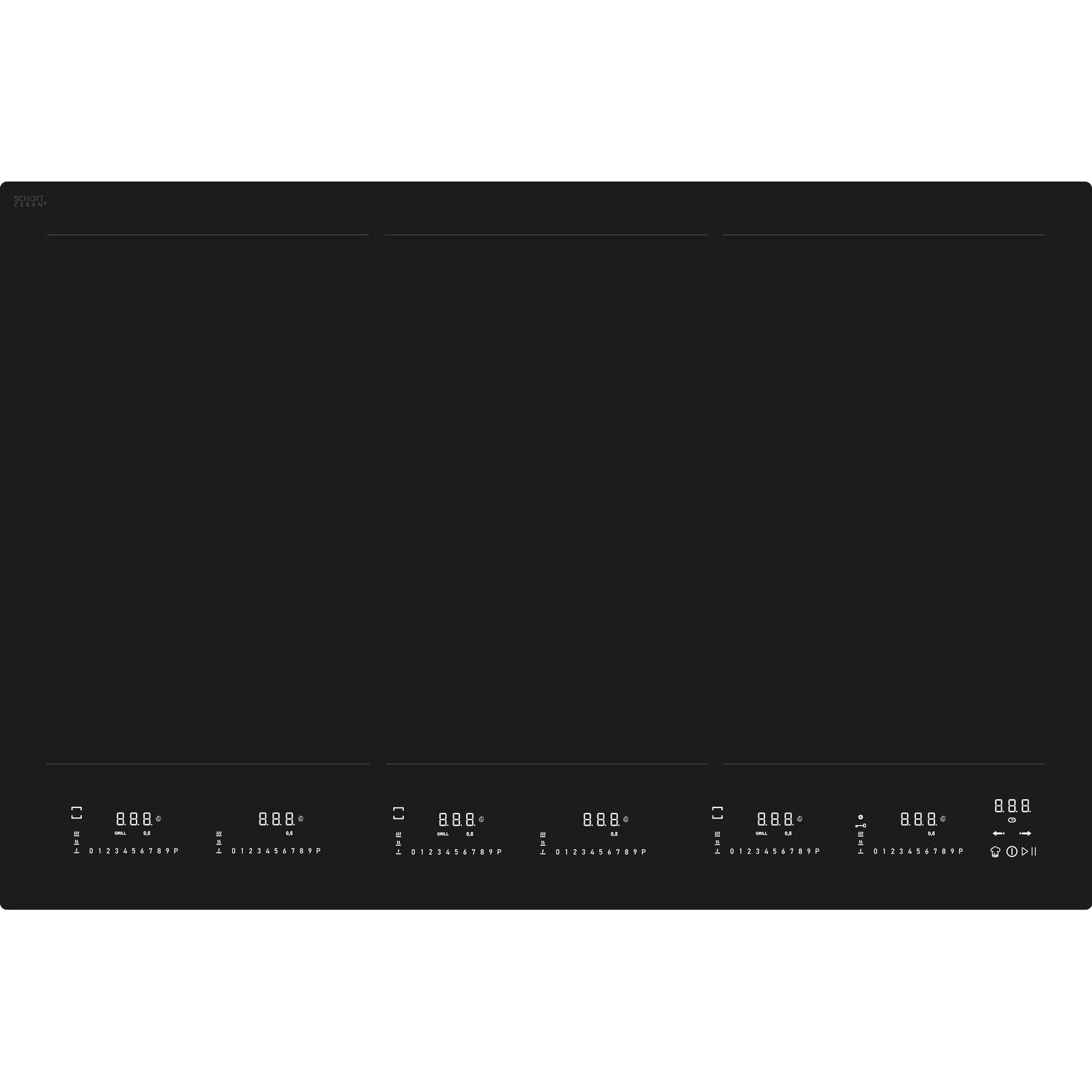 Witt WIMP78EVW Induction hob Matte Black