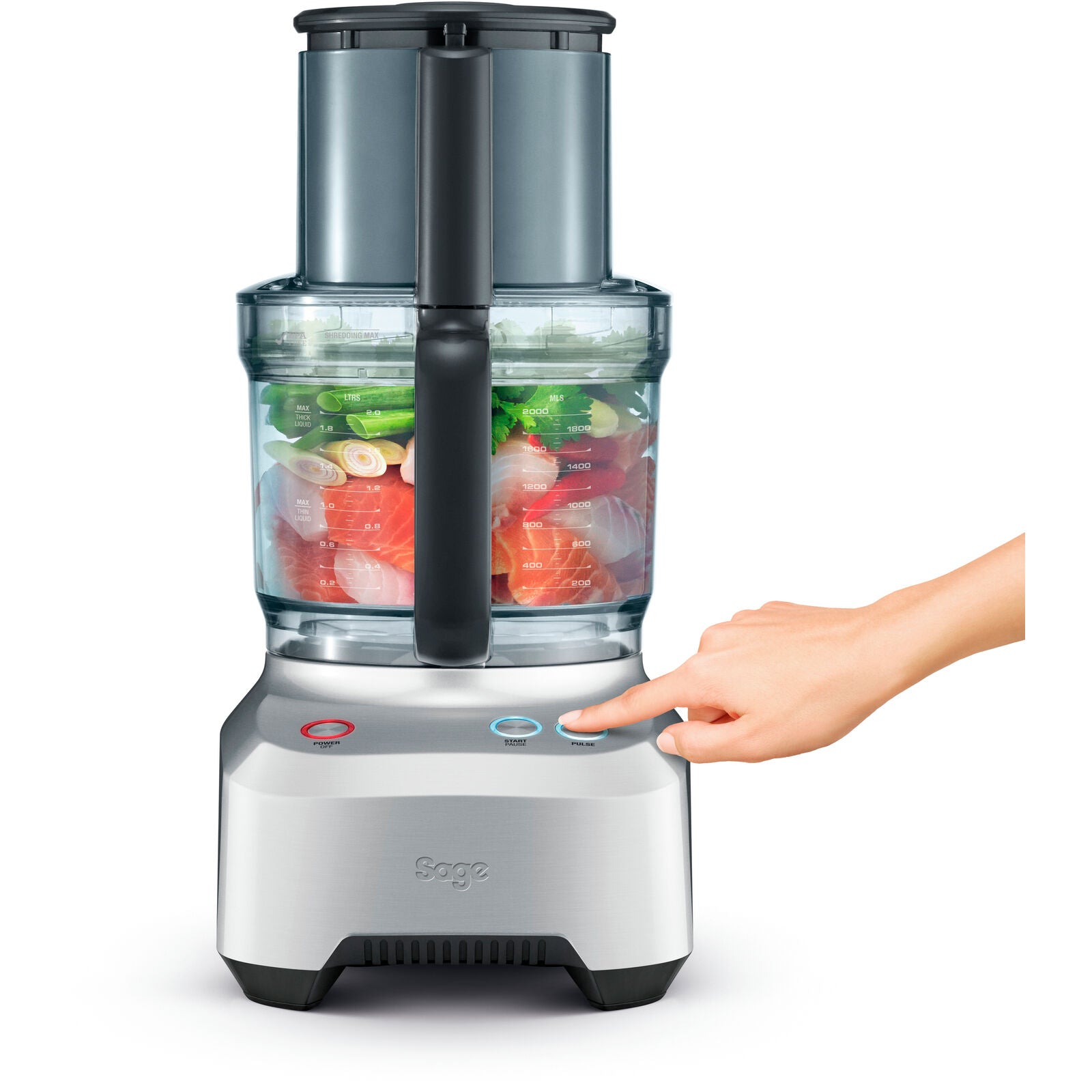 Sage SFP 800 BAL Food processor Brushed steel