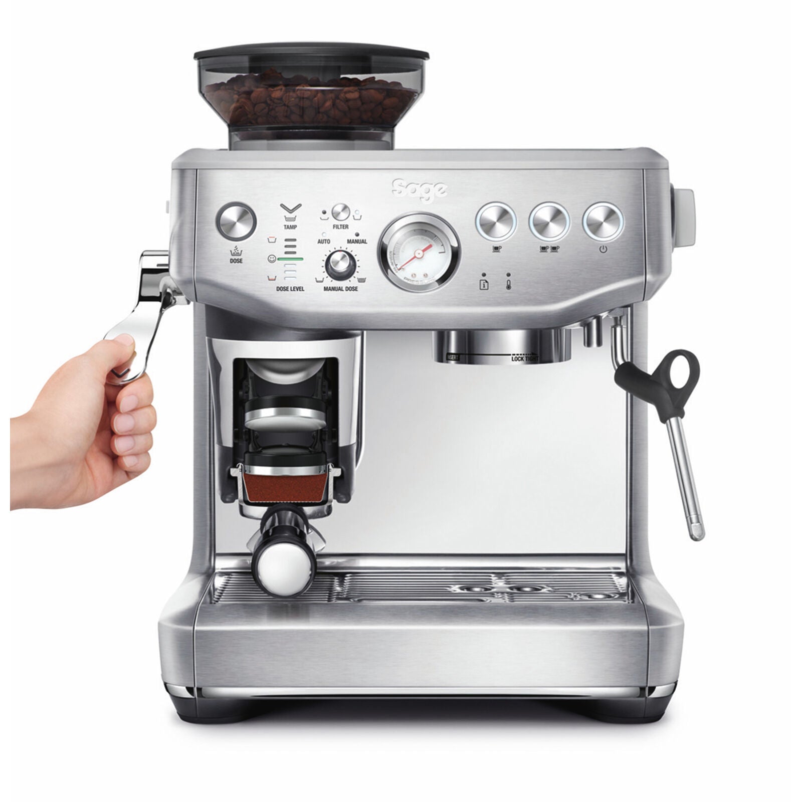 Sage SES 876 BSS Espressomaskine Børstet Rustfrit Stål