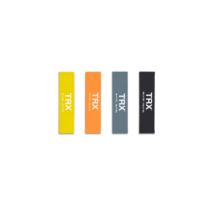 TRX Mini Bands sæt med 4 stk. Elastisk Mini bånd Sort