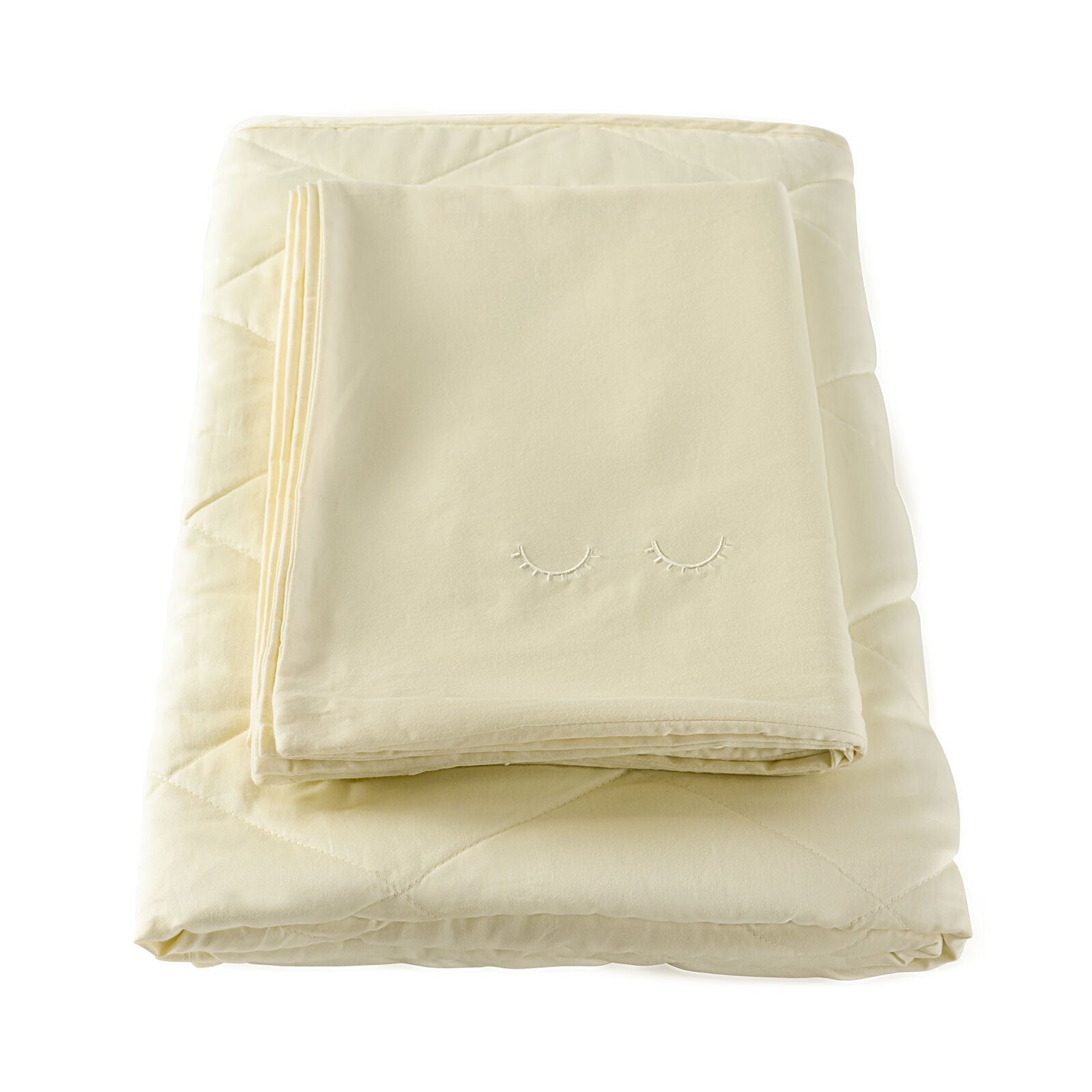 Membantu Organic Junior Duvet Cover Pale Yellow