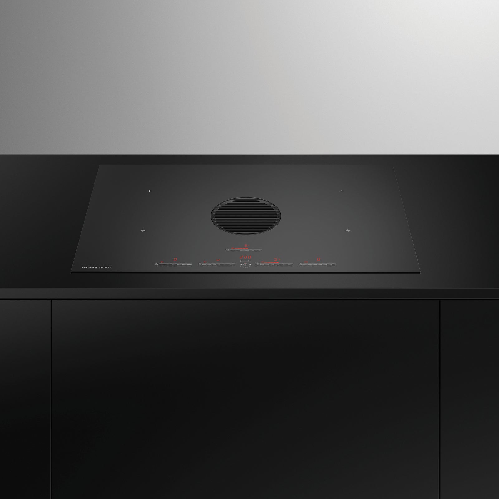Fisher & Paykel CID834DTB4 Hood in hob Black