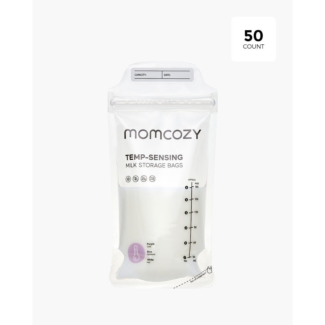 Momcozy 120 stk. engangs brystmælkposer