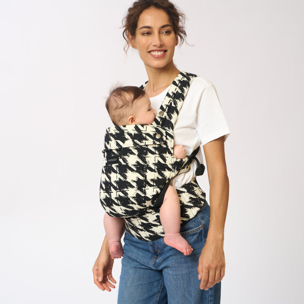 Momcozy Newborn to Toddler Cotton Soft Structured Carrier Houndstooth