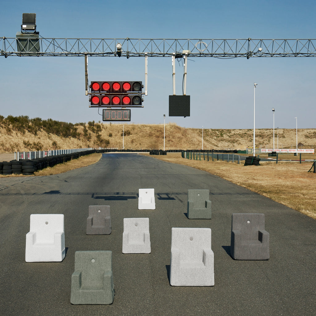 By KlipKlap KK Kids Chair Brown bouclé w. sand