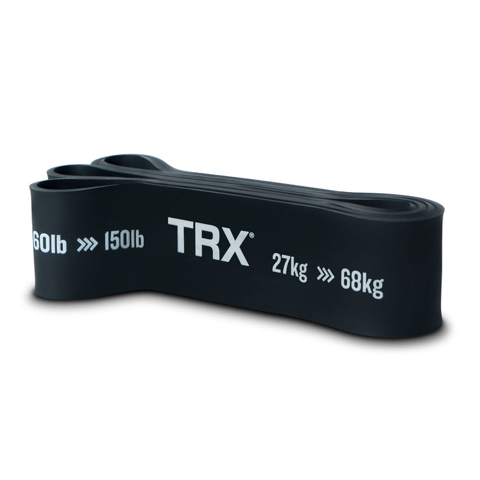 TRX Elastiske Modstandsbånd, 27-68 kg, Tunge Elastikbånd til træning Sort