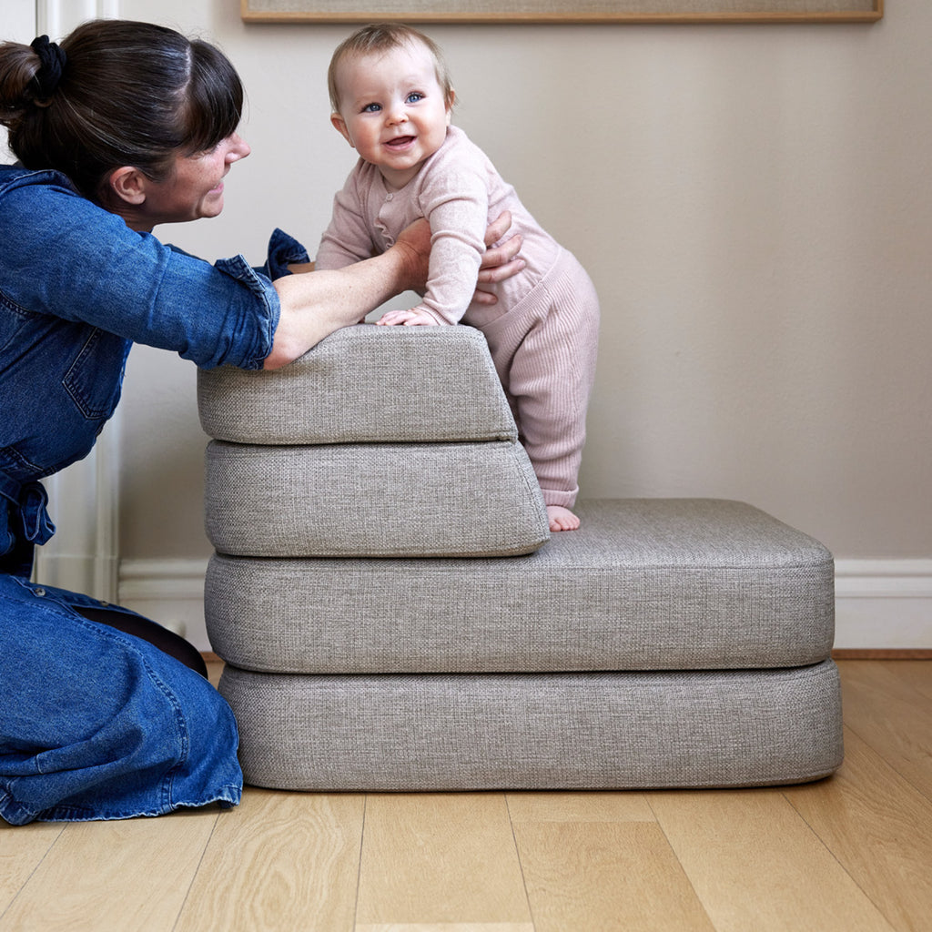 By KlipKlap KK 3 Fold Sofa Single Soft Sand m. Sand