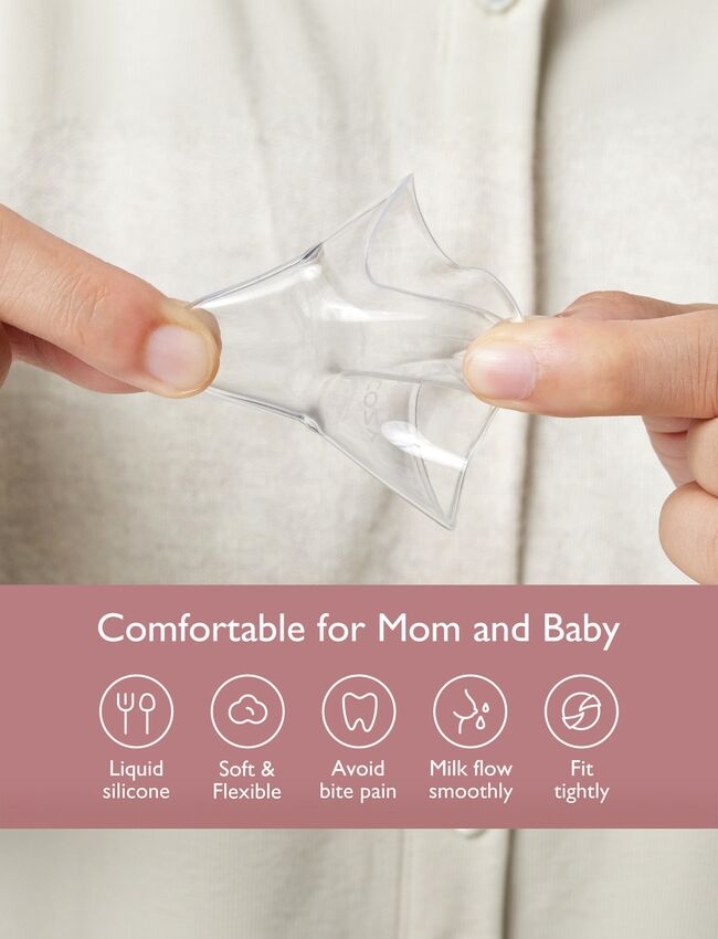 Momcozy Silicone 17mm Nipple Shield Pink