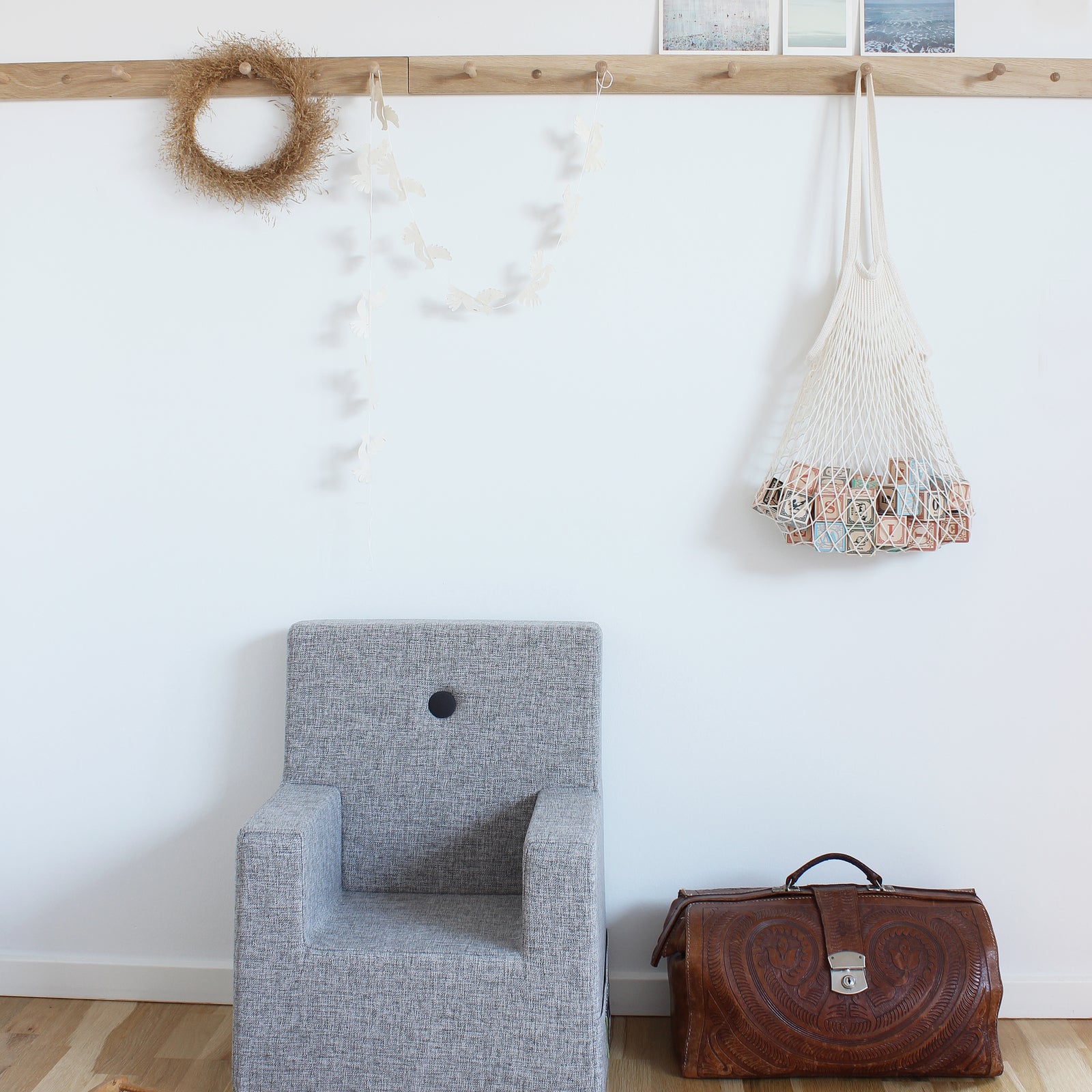 By KlipKlap KK Kids Chair XL Multi Grey w. Grey