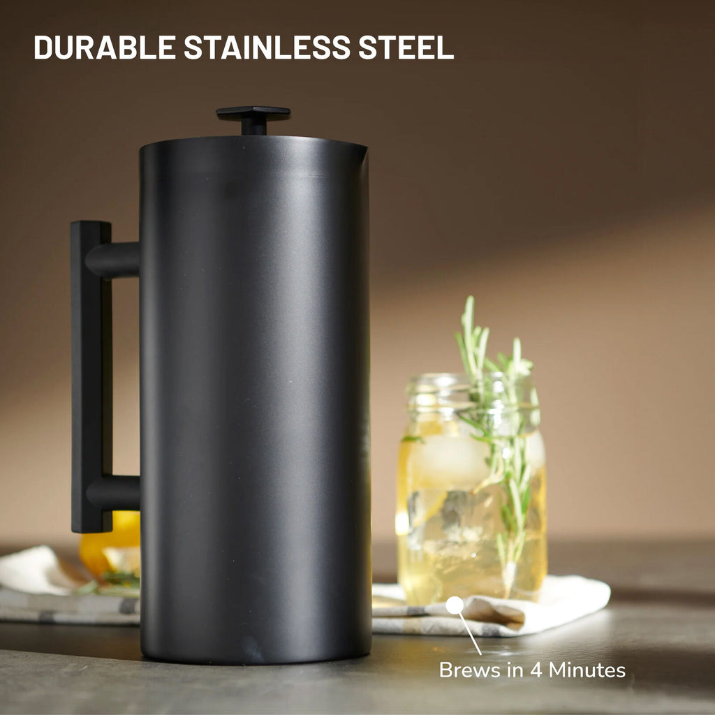 Espro P6 2132C2-19BK ranskalainen pressopannu musta teräs