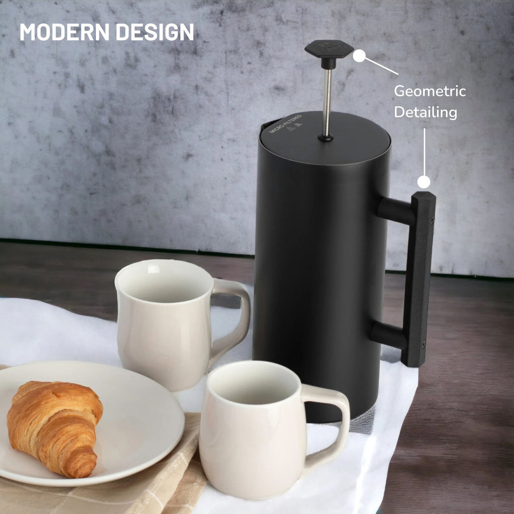Espro P6 2132C2-19BK ranskalainen pressopannu musta teräs
