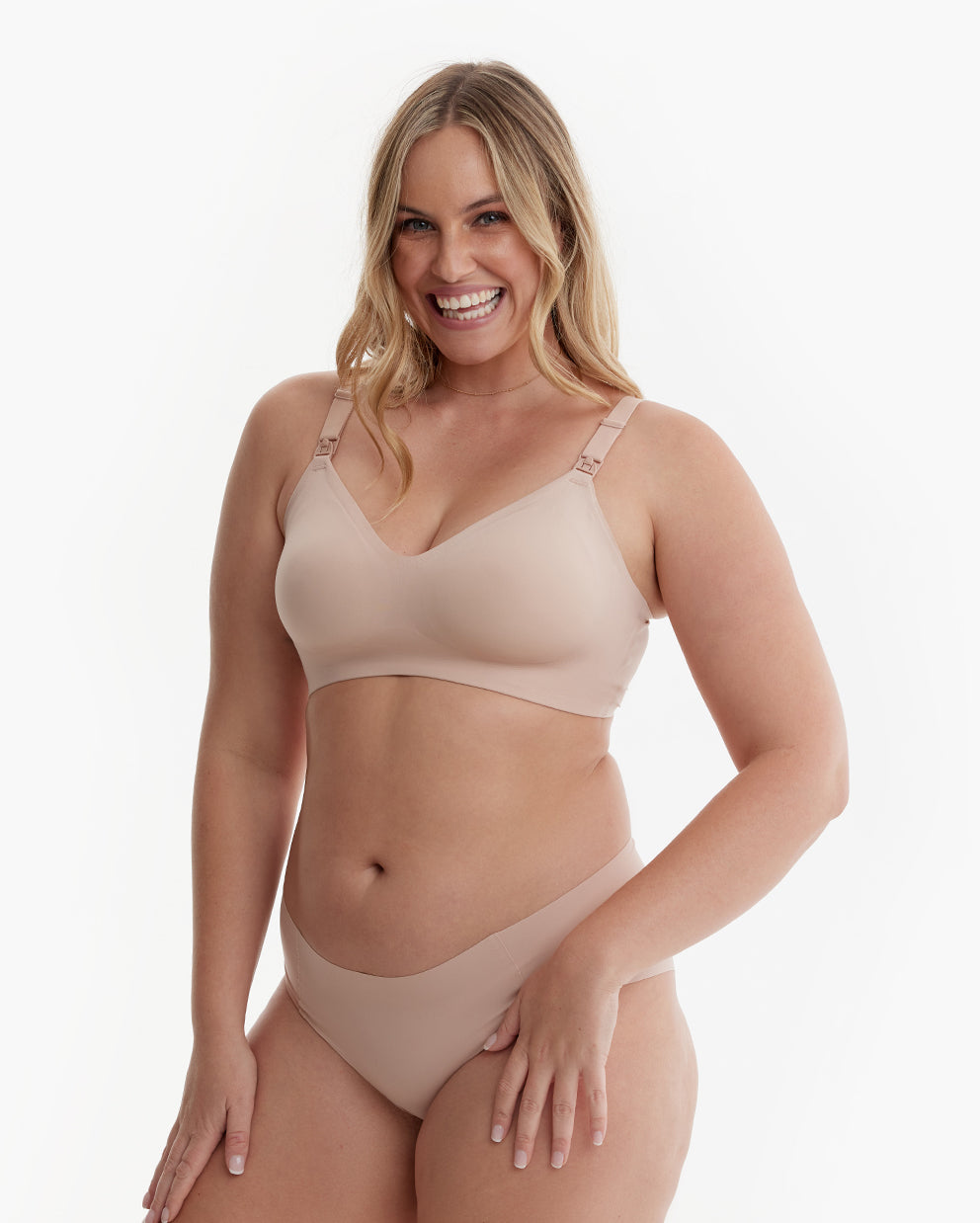 Momcozy YN21 M Hands-Free Pumping Bra Natural